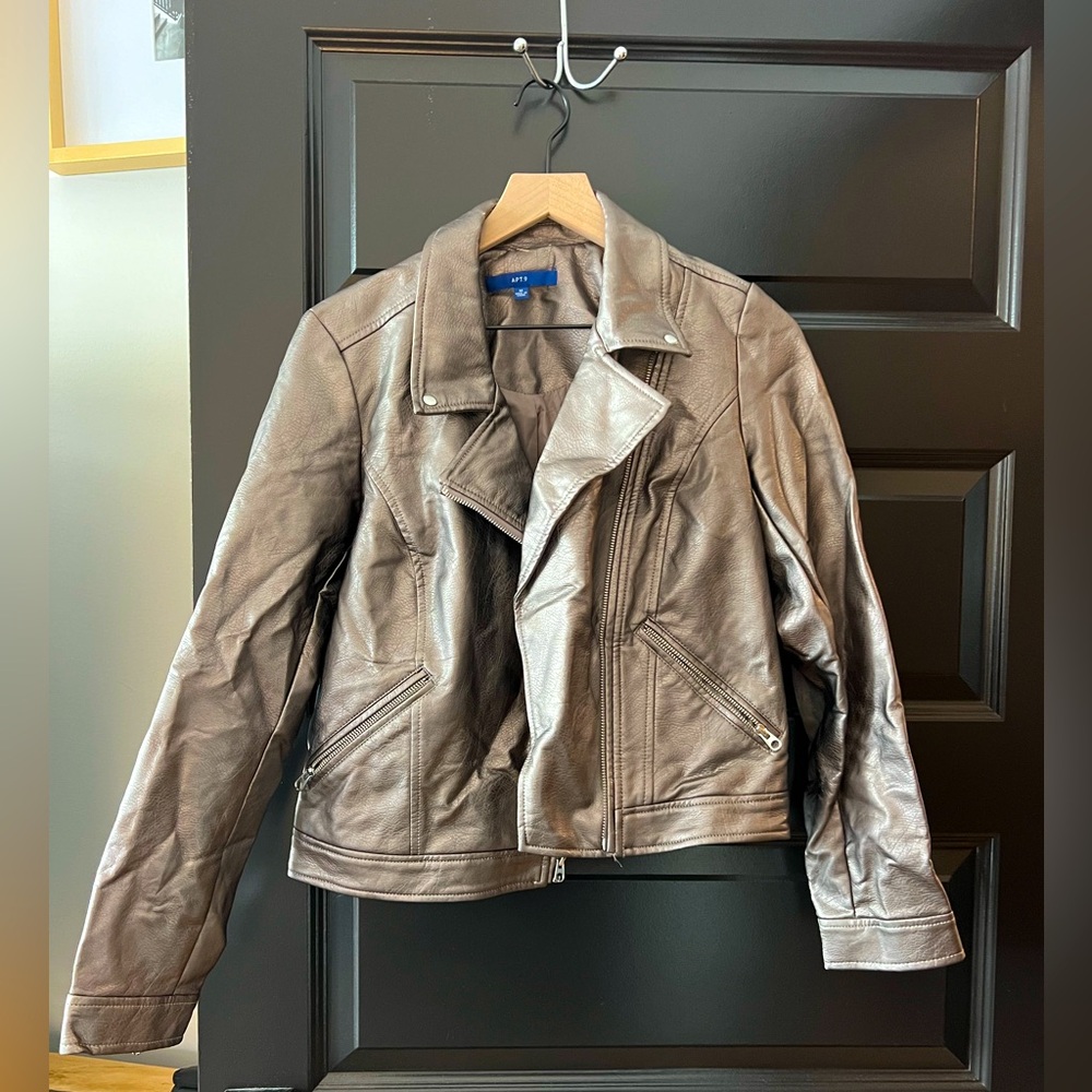Apt.9 leather biker jacket